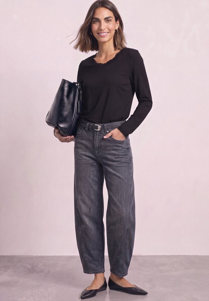 STREET ONE Langarmshirt mit Spitze – Bild 3 von 5