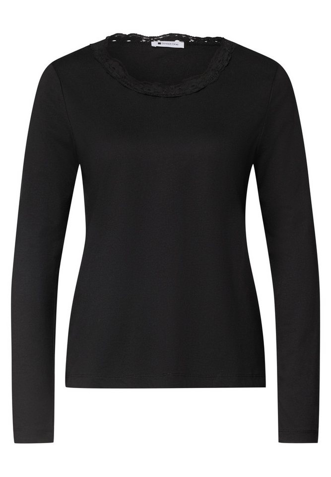 STREET ONE Langarmshirt mit Spitze – Bild 4 von 5