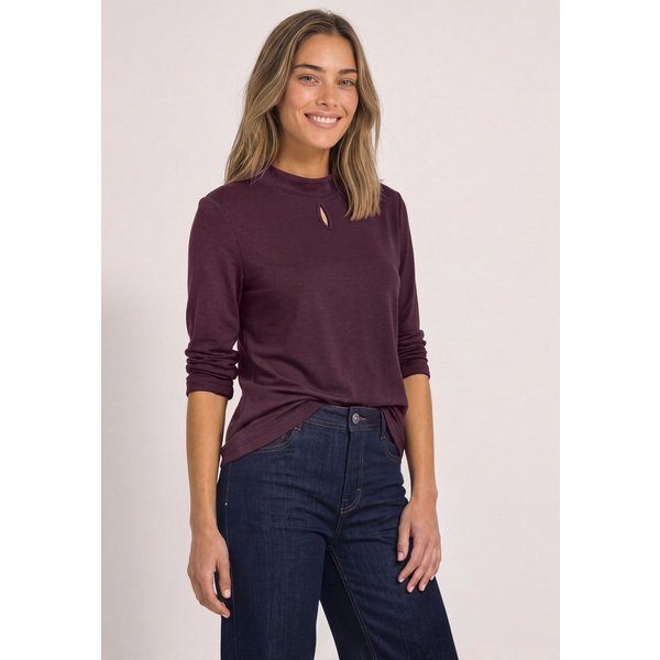 STREET ONE Langarmshirt mit Stehkragen
