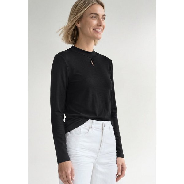 STREET ONE Langarmshirt mit Stehkragen