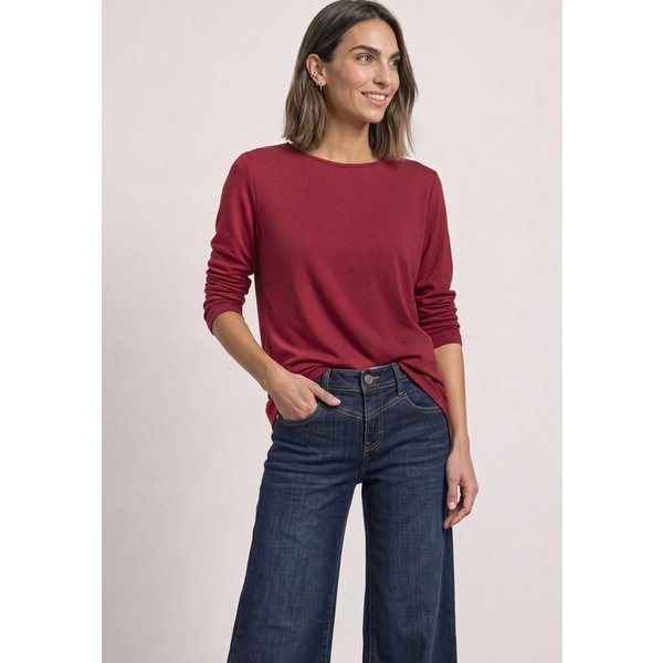 STREET ONE Langarmshirt mit U-Boot-Ausschnitt