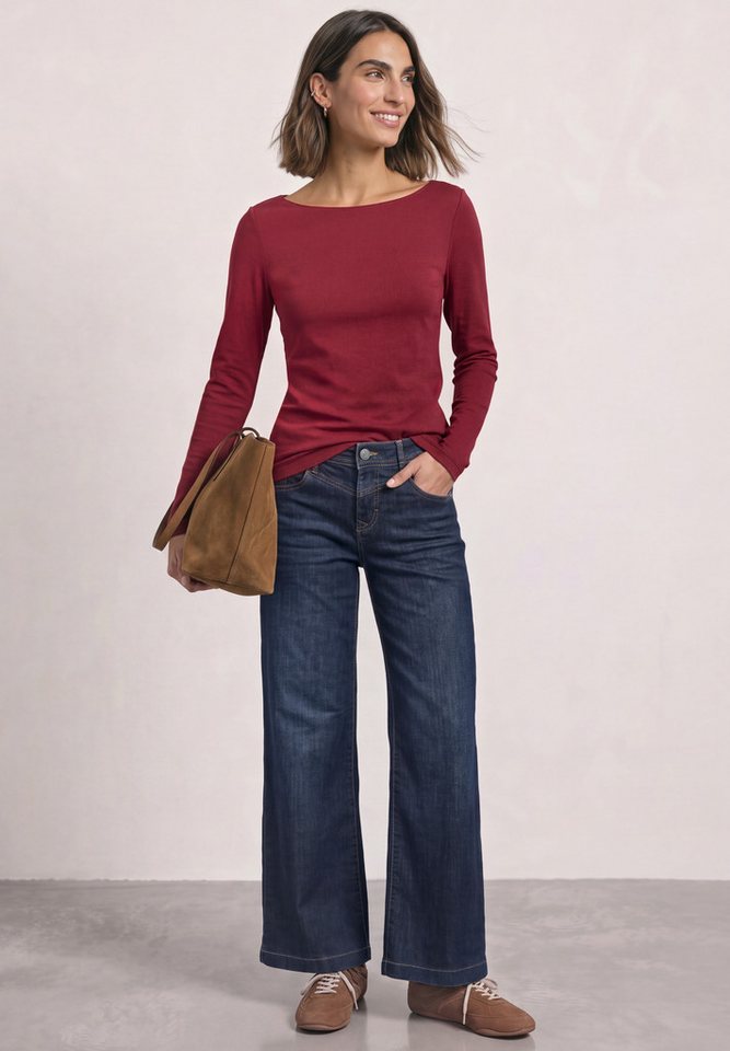 STREET ONE Langarmshirt mit U-Boot-Ausschnitt – Bild 3 von 5
