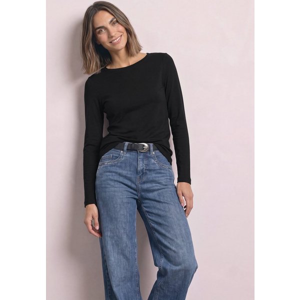 STREET ONE Langarmshirt mit U-Boot-Ausschnitt