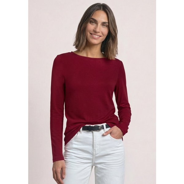 STREET ONE Langarmshirt mit U-Boot-Ausschnitt
