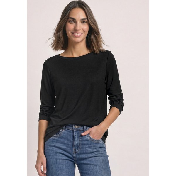 STREET ONE Langarmshirt mit U-Boot-Ausschnitt