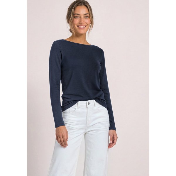 STREET ONE Langarmshirt mit U-Boot-Ausschnitt