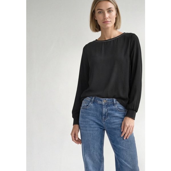 STREET ONE Langarmshirt mit U-Boot-Ausschnitt