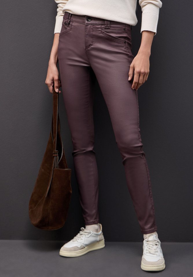 STREET ONE Lederimitathose Middle Waist – Bild 2 von 5