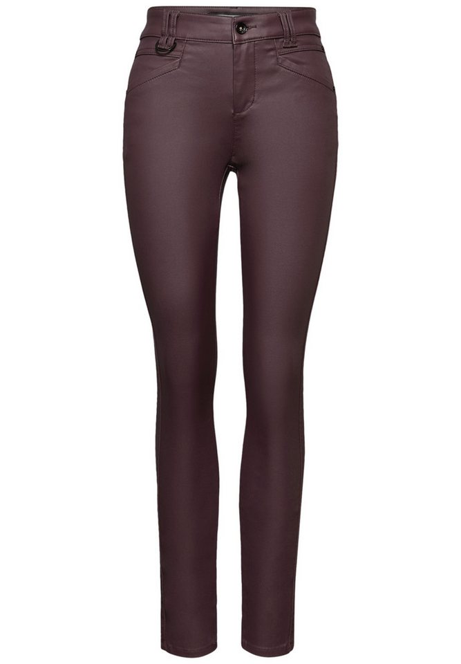 STREET ONE Lederimitathose Middle Waist – Bild 5 von 5