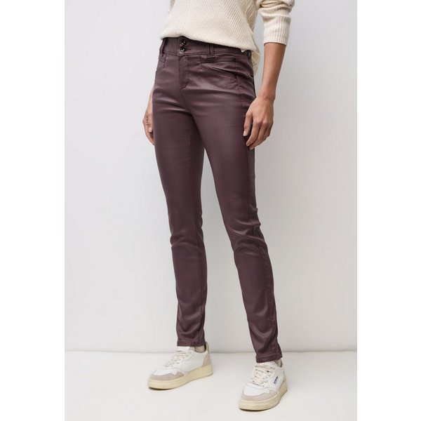 STREET ONE Lederimitathose mit Coating