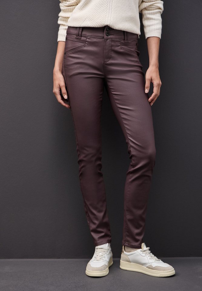 STREET ONE Lederimitathose mit Coating – Bild 2 von 5
