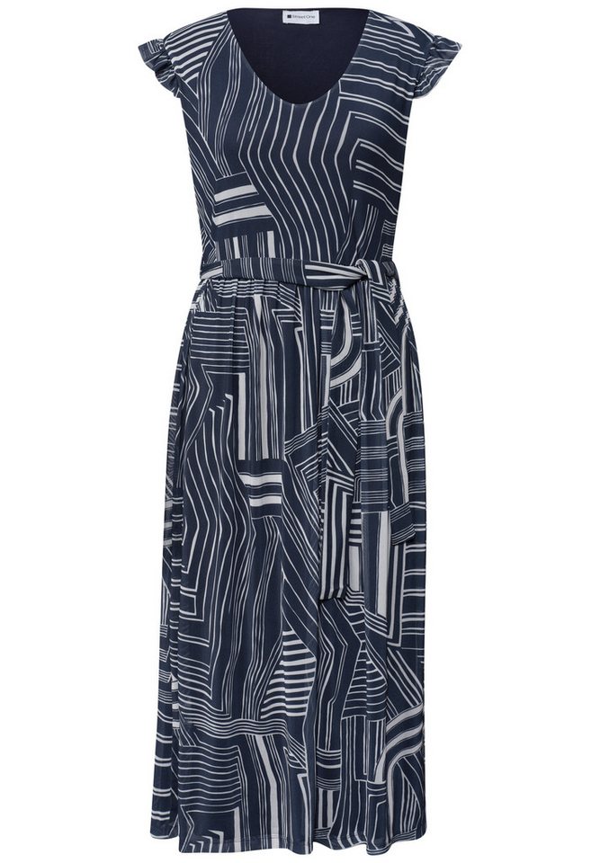 STREET ONE Midikleid Midikleid aus Mesh mit Print – Bild 4 von 5
