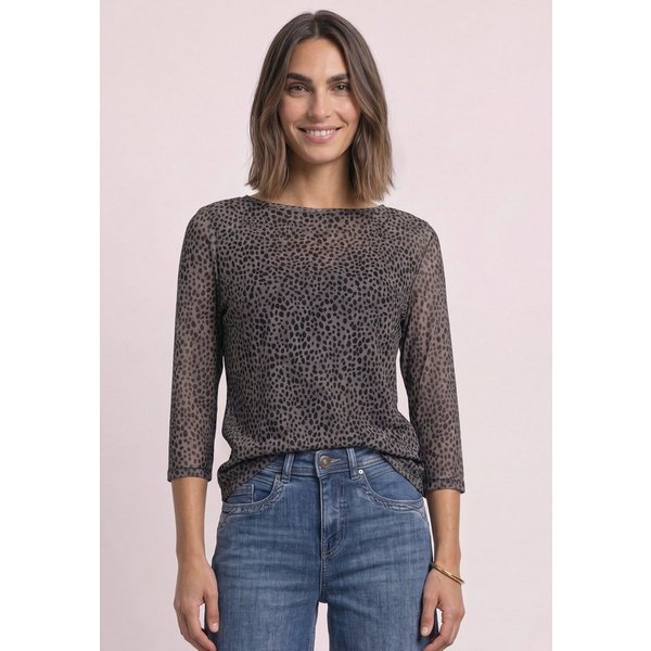 STREET ONE Print-Shirt aus elastischem Materialmix