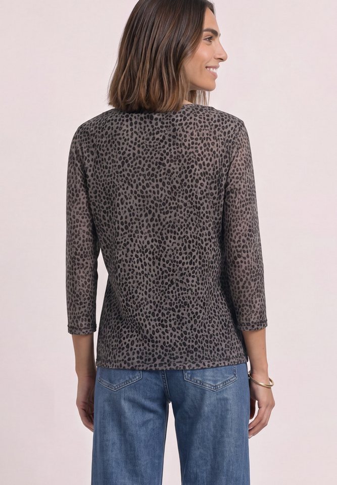 STREET ONE Print-Shirt aus elastischem Materialmix – Bild 2 von 5