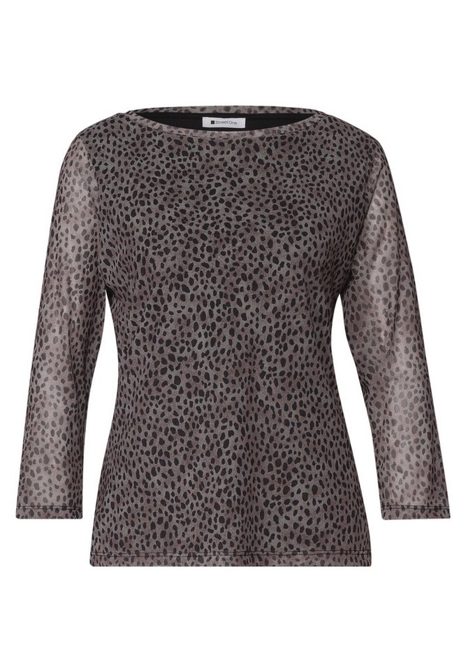 STREET ONE Print-Shirt aus elastischem Materialmix – Bild 4 von 5