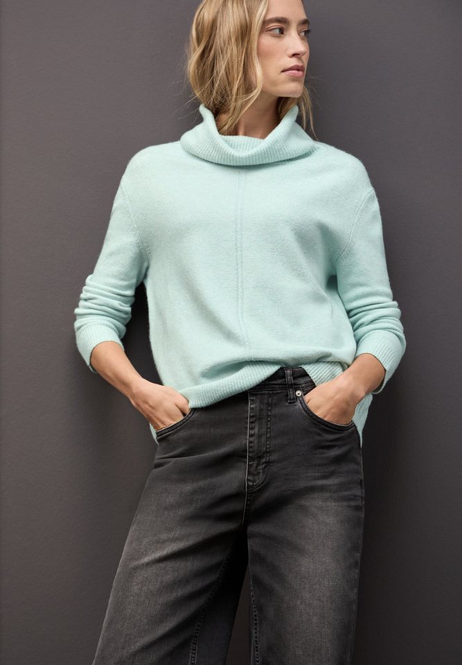 STREET ONE Rollkragenpullover im soften Baumwoll-Mix – Bild 2 von 5