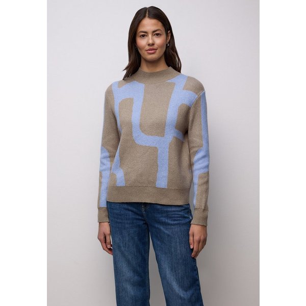 STREET ONE Rollkragenpullover mit grafischem Muster