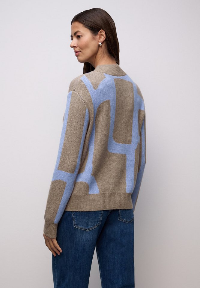 STREET ONE Rollkragenpullover mit grafischem Muster – Bild 3 von 5