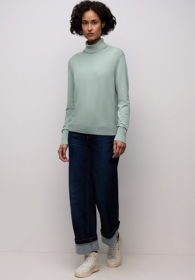STREET ONE Rollkragenpullover mit Strick-Detail – Bild 4 von 5