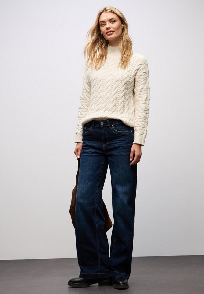 STREET ONE Rollkragenpullover mit Zopfmuster – Bild 5 von 5