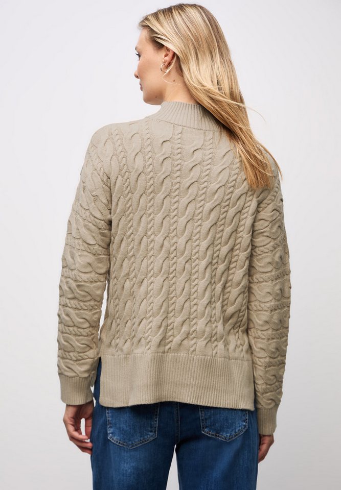 STREET ONE Rollkragenpullover mit Zopfmuster – Bild 2 von 5