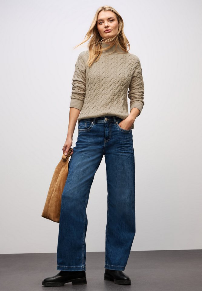 STREET ONE Rollkragenpullover mit Zopfmuster – Bild 5 von 5