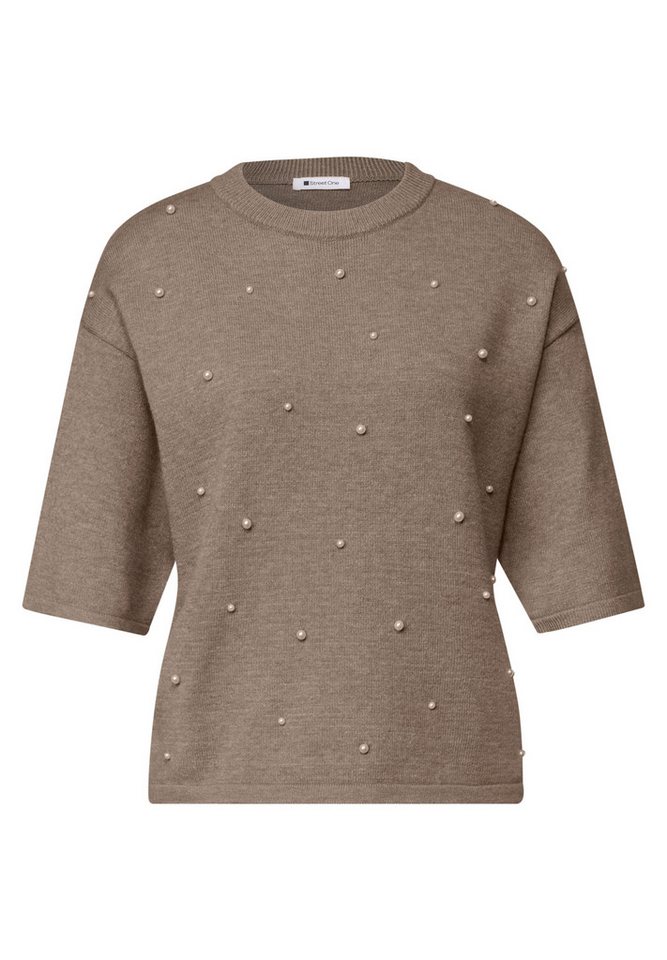 STREET ONE Rundhalspullover aus softem Materialmix – Bild 4 von 5