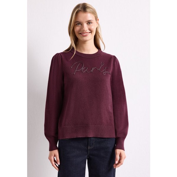 STREET ONE Rundhalspullover aus softem Materialmix