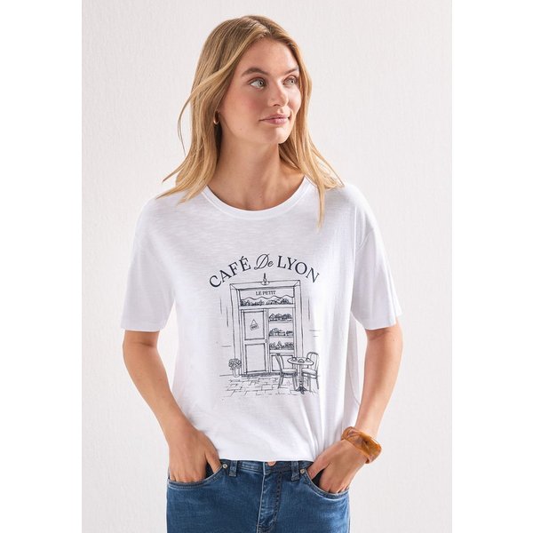 STREET ONE Rundhalsshirt Sommershirt mit Frontprint