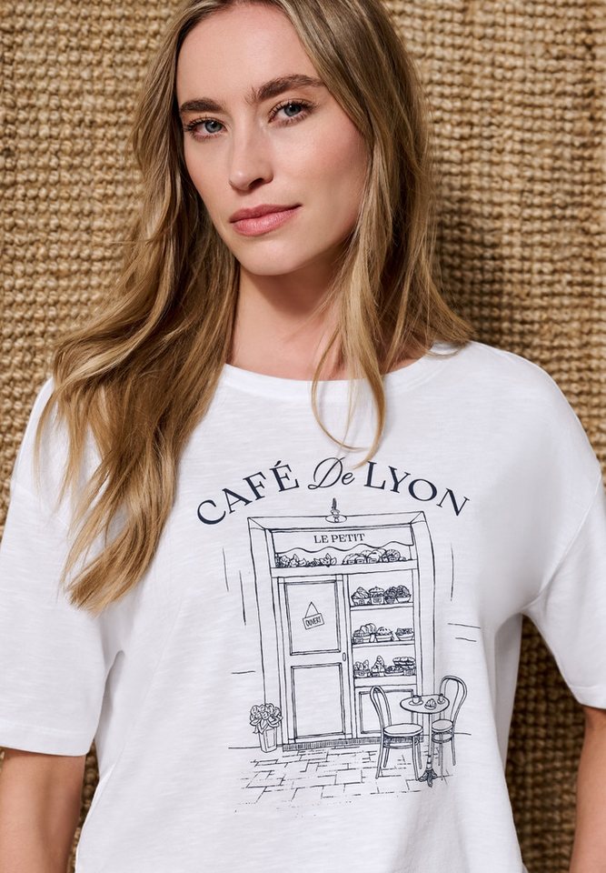 STREET ONE Rundhalsshirt Sommershirt mit Frontprint – Bild 3 von 5