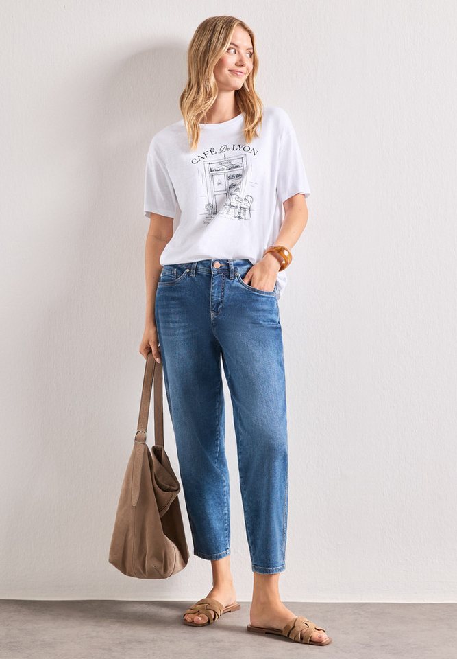 STREET ONE Rundhalsshirt Sommershirt mit Frontprint – Bild 4 von 5