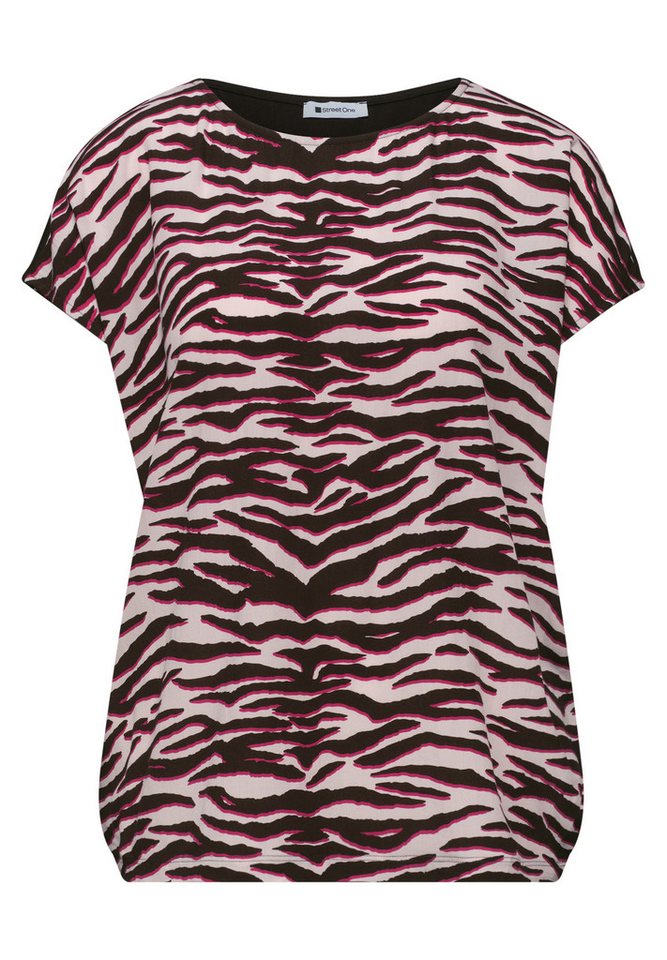 STREET ONE Shirttop Sommershirt mit Front im Animal-Look – Bild 5 von 5