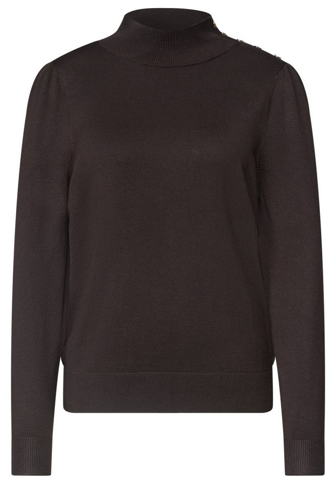 STREET ONE Stehkragenpullover aus softem Materialmix – Bild 4 von 5