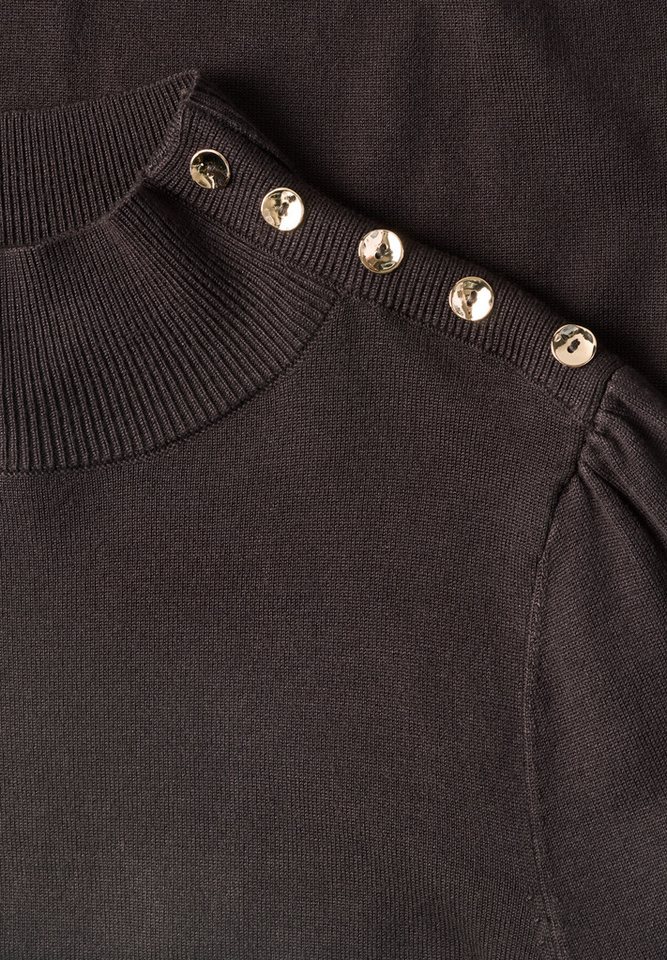 STREET ONE Stehkragenpullover aus softem Materialmix – Bild 5 von 5