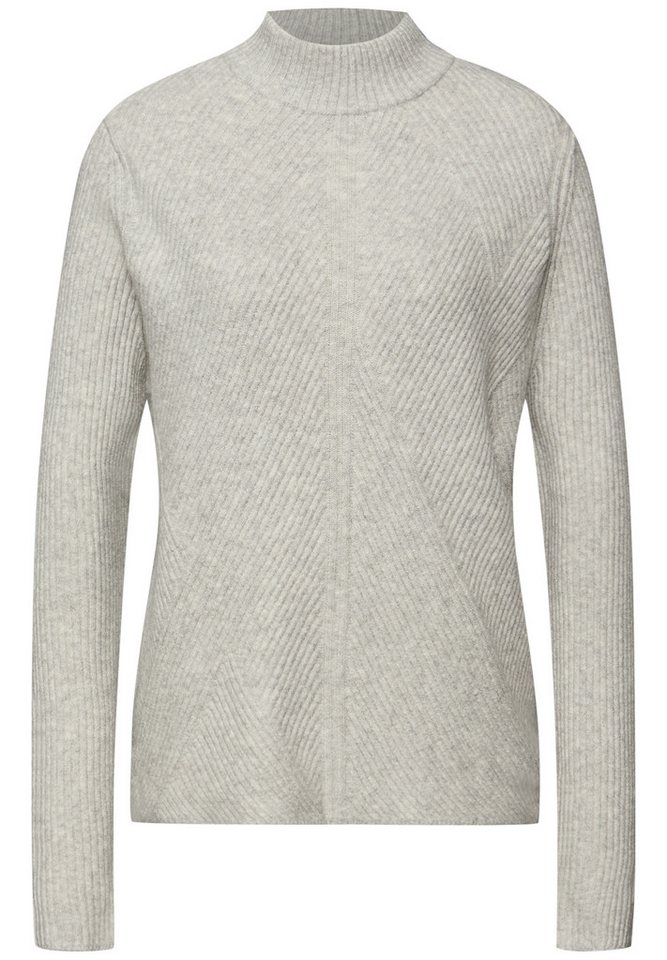 STREET ONE Stehkragenpullover mit dezentem Strukturmuster – Bild 5 von 5