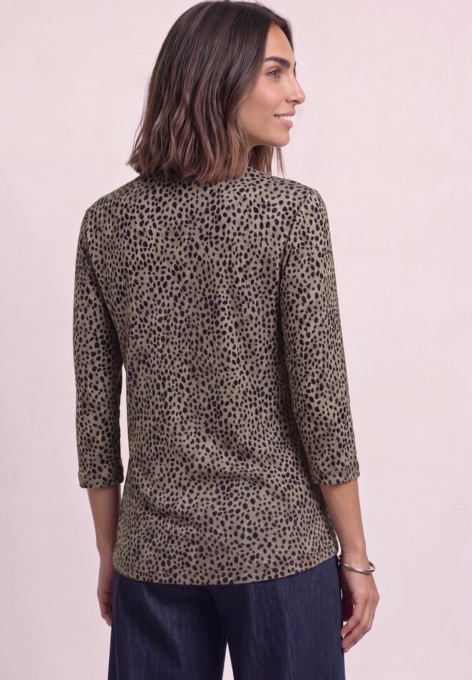 STREET ONE Stehkragenshirt mit Leomuster – Bild 2 von 5