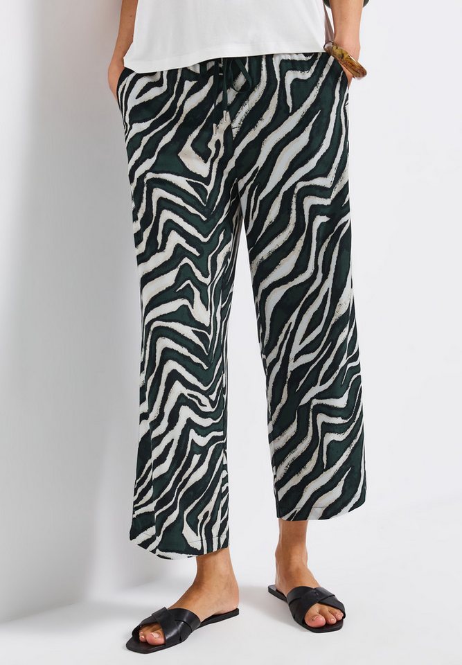 STREET ONE Stoffhose Style Emee Sommerhose mit elastischem Bund und Tunnelzug, mit grafischem Muster – Bild 2 von 5