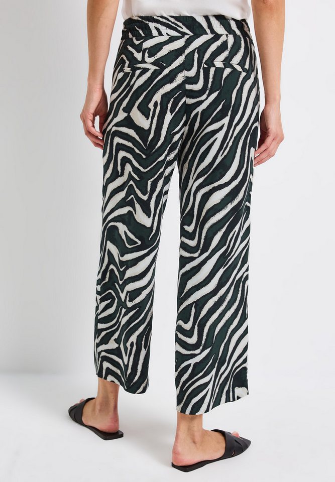 STREET ONE Stoffhose Style Emee Sommerhose mit elastischem Bund und Tunnelzug, mit grafischem Muster – Bild 3 von 5