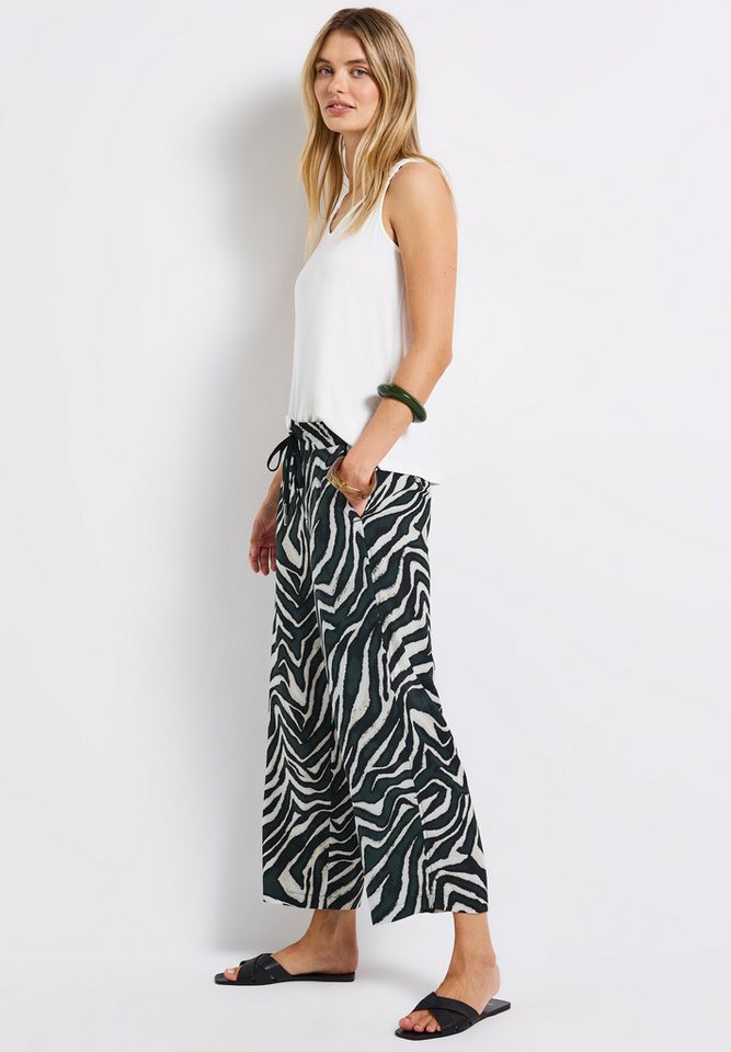 STREET ONE Stoffhose Style Emee Sommerhose mit elastischem Bund und Tunnelzug, mit grafischem Muster – Bild 5 von 5