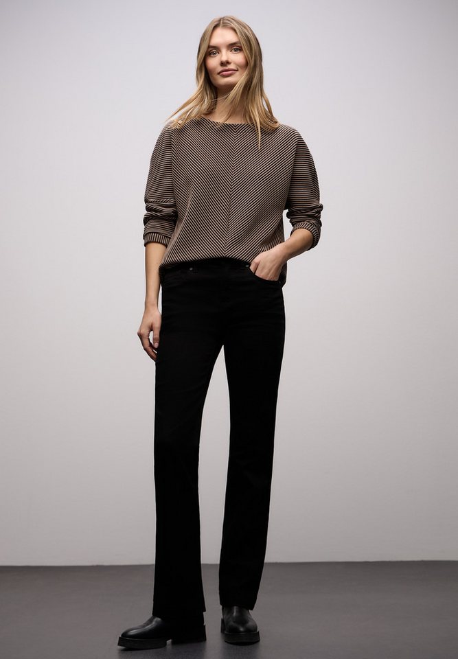 STREET ONE Strickpullover 3/4-Arm mit Two-Tone-Effekt und feinem Strukturmuster – Bild 5 von 5