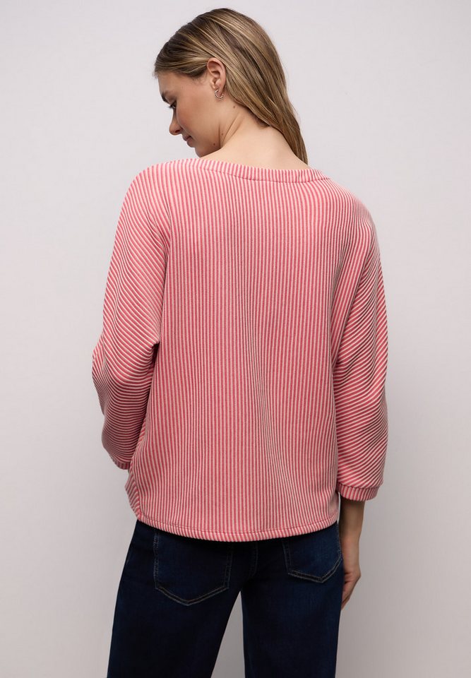 STREET ONE Strickpullover 3/4-Arm mit Two-Tone-Effekt und feinem Strukturmuster – Bild 2 von 5