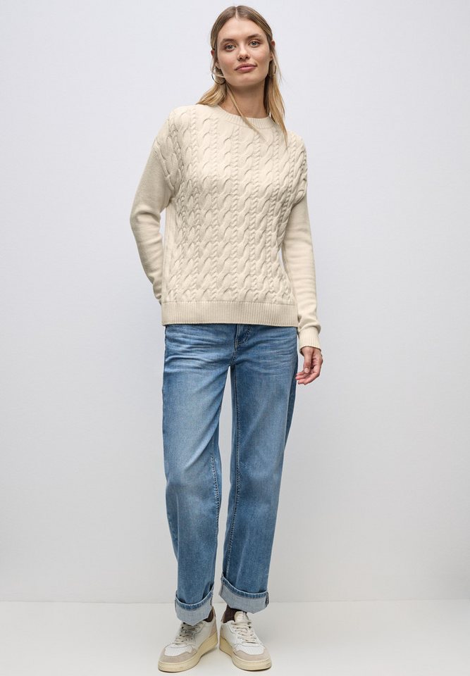 STREET ONE Strickpullover aus softem Materialmix – Bild 4 von 5