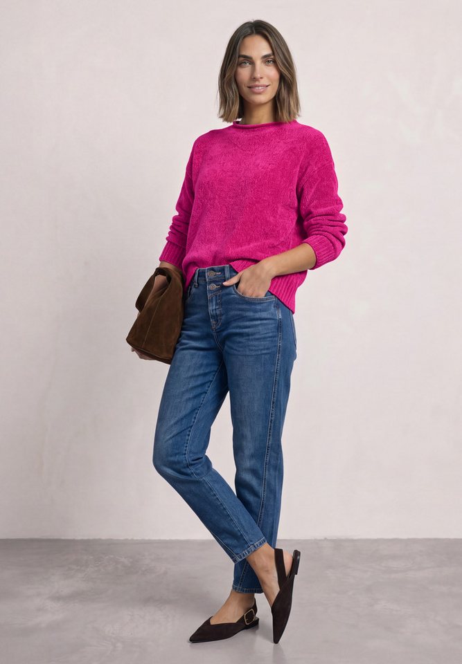 STREET ONE Strickpullover in Unifarbe – Bild 3 von 5