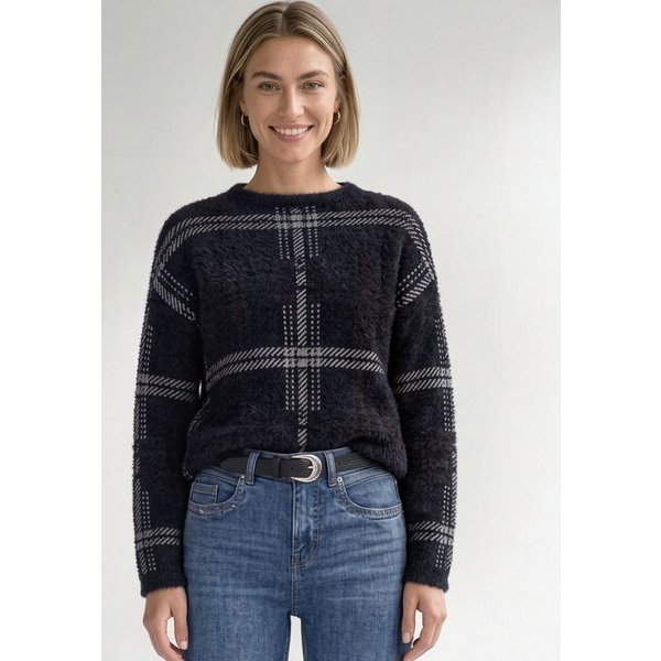 STREET ONE Strickpullover mit Karomuster