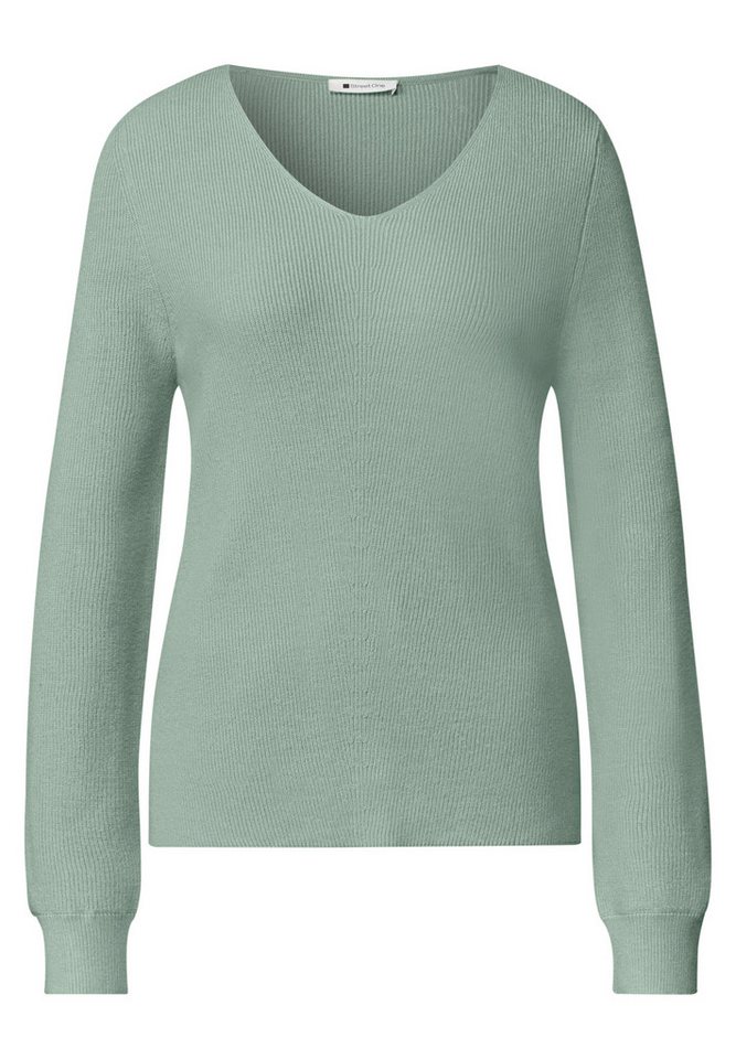 STREET ONE Strickpullover mit V-Ausschnitt – Bild 4 von 5