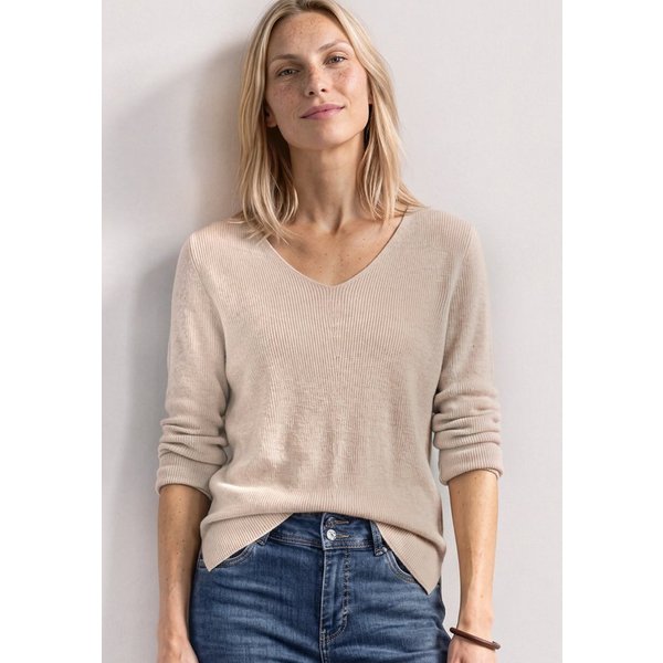 STREET ONE Strickpullover mit V-Ausschnitt
