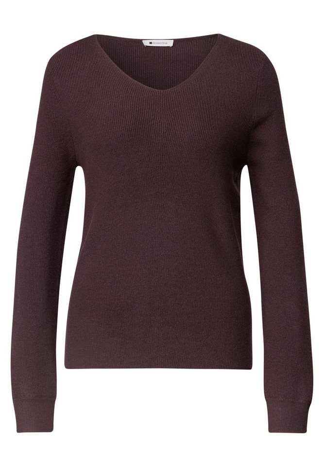 STREET ONE Strickpullover mit V-Ausschnitt – Bild 4 von 5