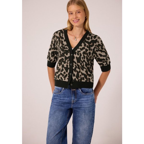 STREET ONE STUDIO Cardigan mit Leomuster
