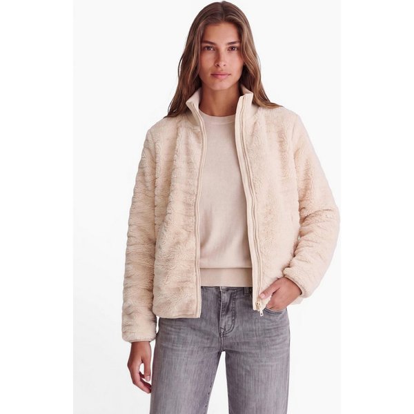 STREET ONE STUDIO Fellimitatjacke mit Stehkragen