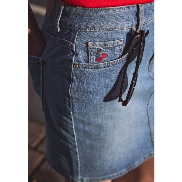STREET ONE STUDIO Jeansrock aus Baumwolle mit Stretchanteil